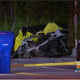 The scene from the crash